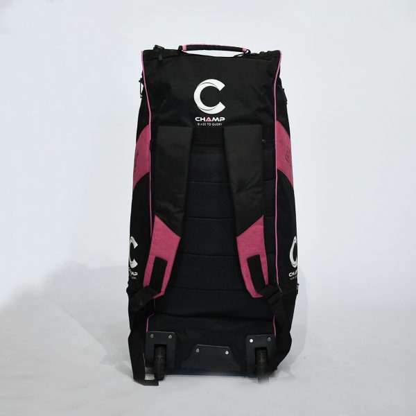 Champ ELITE PRO Duffle Wheelie Kit Bag – Black and Pink - Image 3