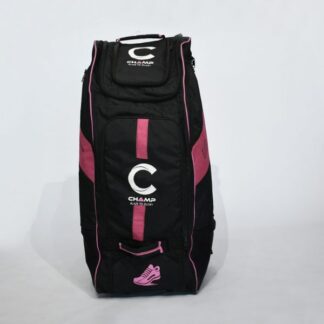 Champ ELITE PRO Duffle Wheelie Kit Bag – Black and Pink