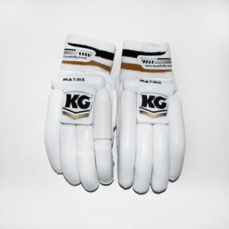 KG MATRIX Batting Gloves 2023 - White Gold - RH - ADULT - ACADEMY - YOUTH - JUNIOR