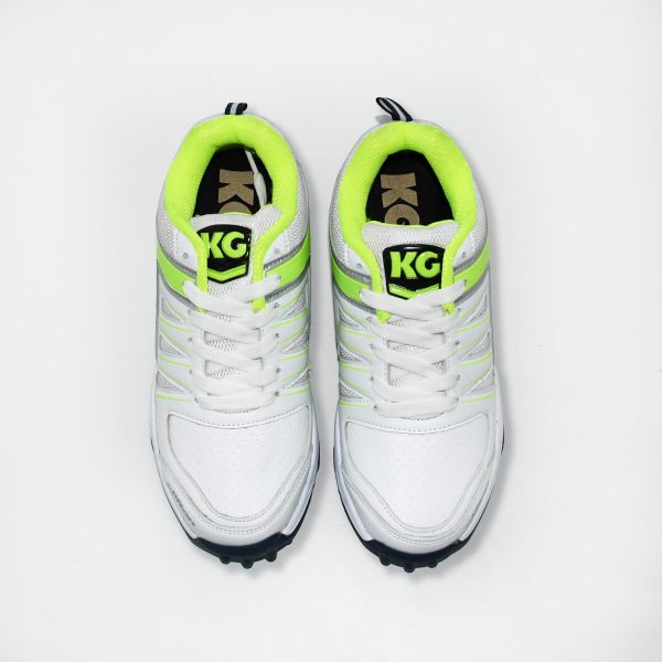 KG Boost Green/White Rubber Cricket Shoes