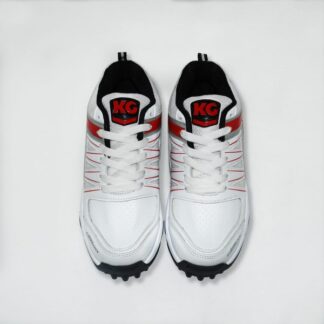 KG Boost Red/White Rubber Cricket Shoes