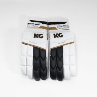 KG SLAYER Batting Gloves 2023 - BLACK - GOLD - WHITE - RH ADULT