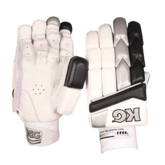 KG THUNDER Batting Gloves - BLACK and WHITE -   Adults