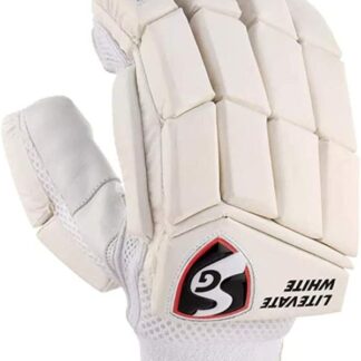 SG Cricket Litevate White RH Batting Gloves - ADULT