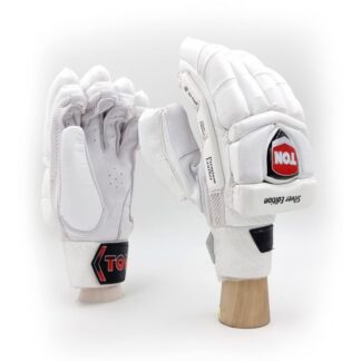 SS Ton Silver Cricket Batting Gloves Adult Size