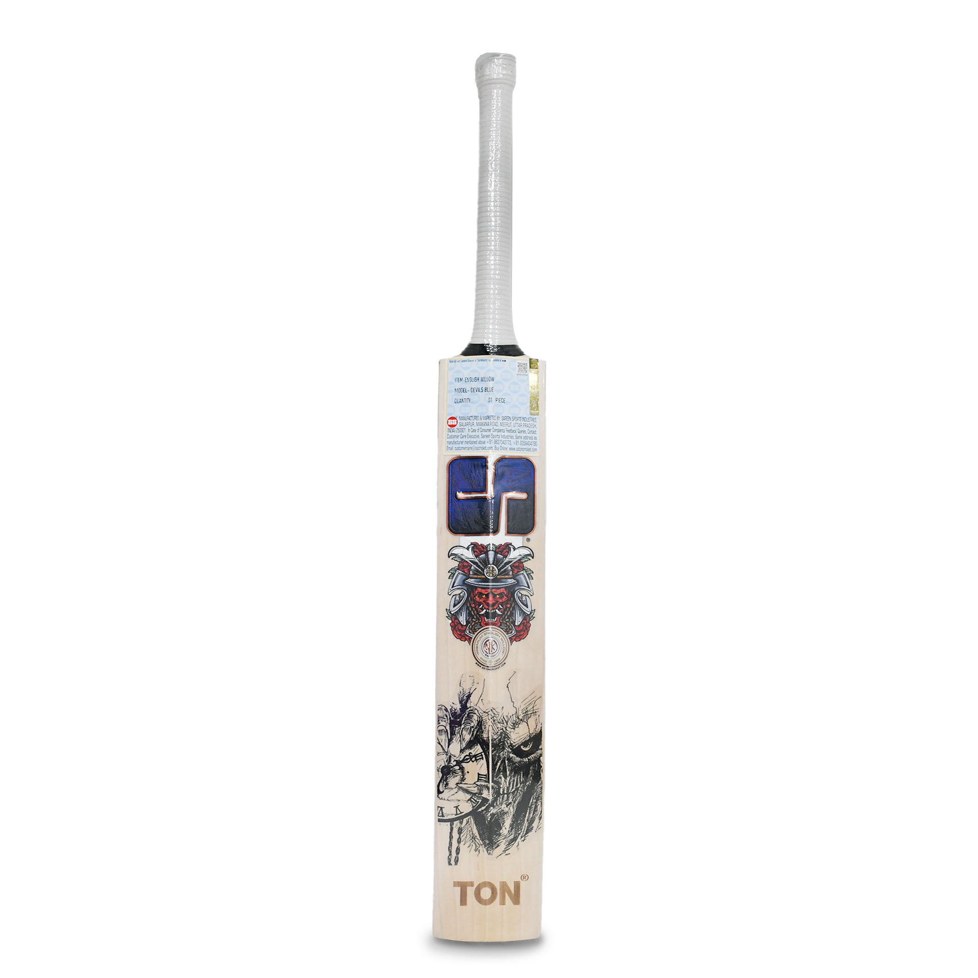 SS Devils Bat - English Willow  - Blue - SH - 2024